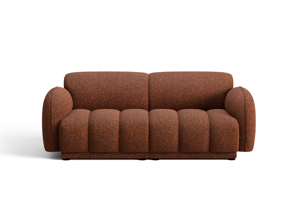 Cosmopolitan Design Sofa Bilbao 3-Sitzer Boucle Miles Terrakotta