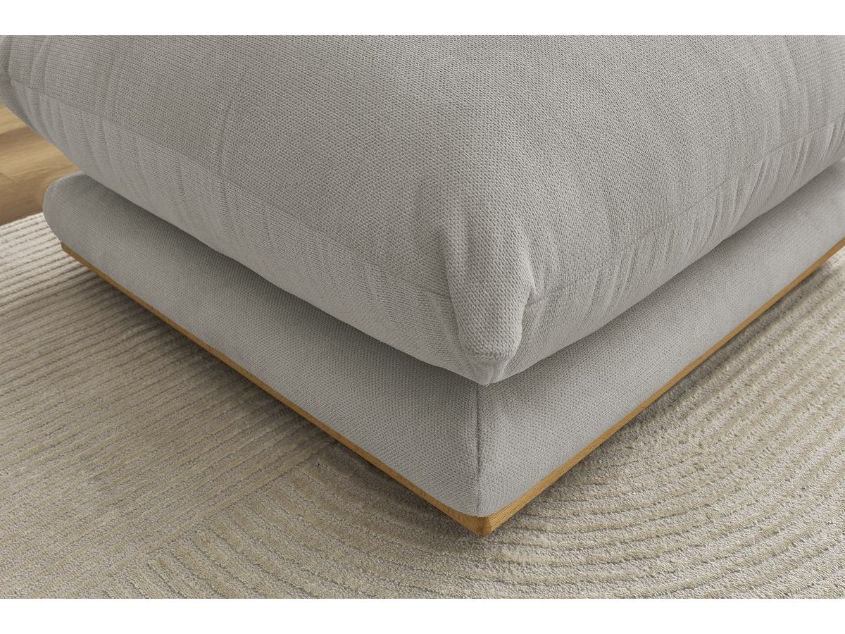 Bobochic Ernest Pouf Stoff Hellgrau