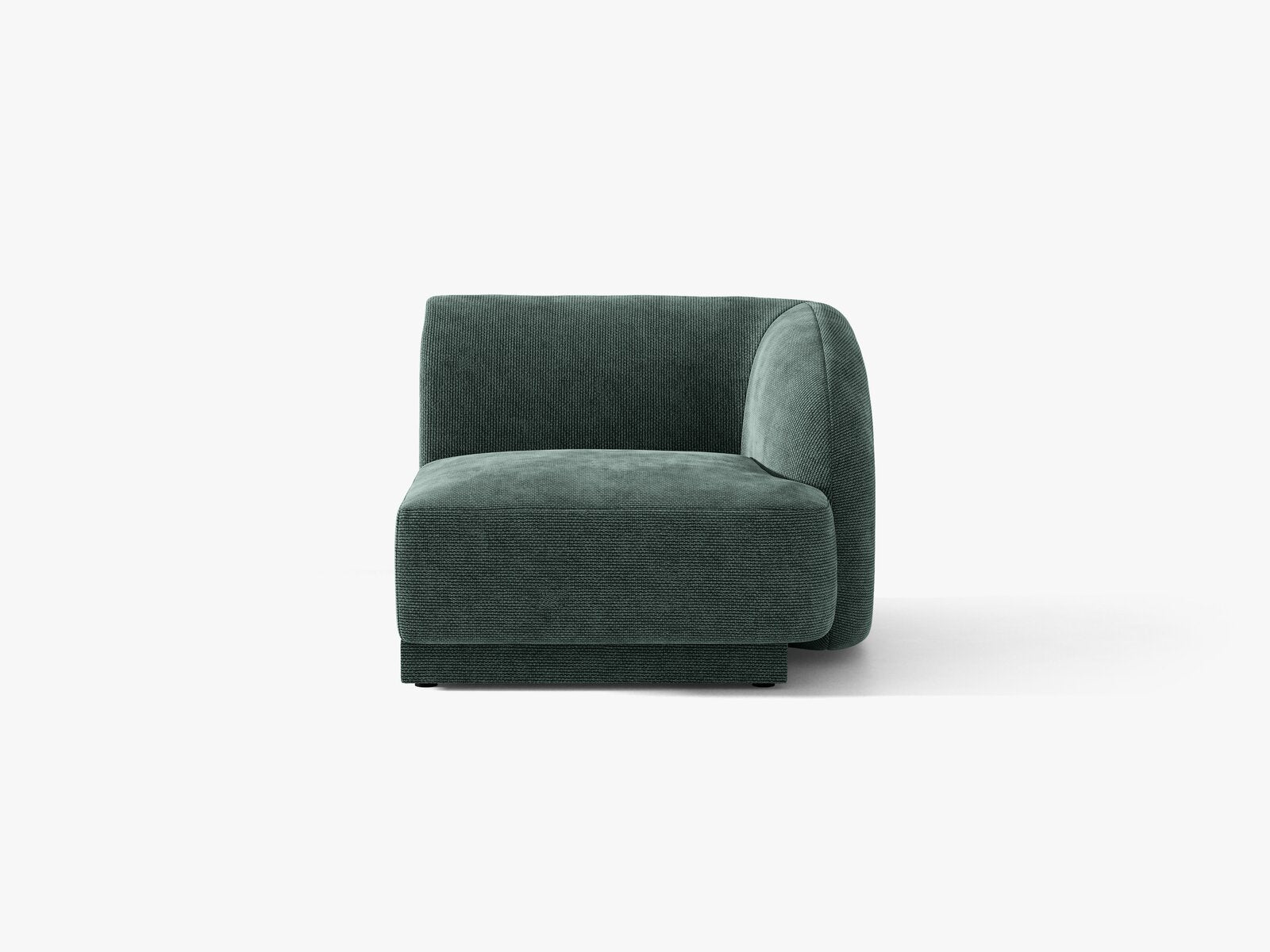 Micadoni Eckmodul Miley 1-Sitzer Rechts Chenille Haga Petrol