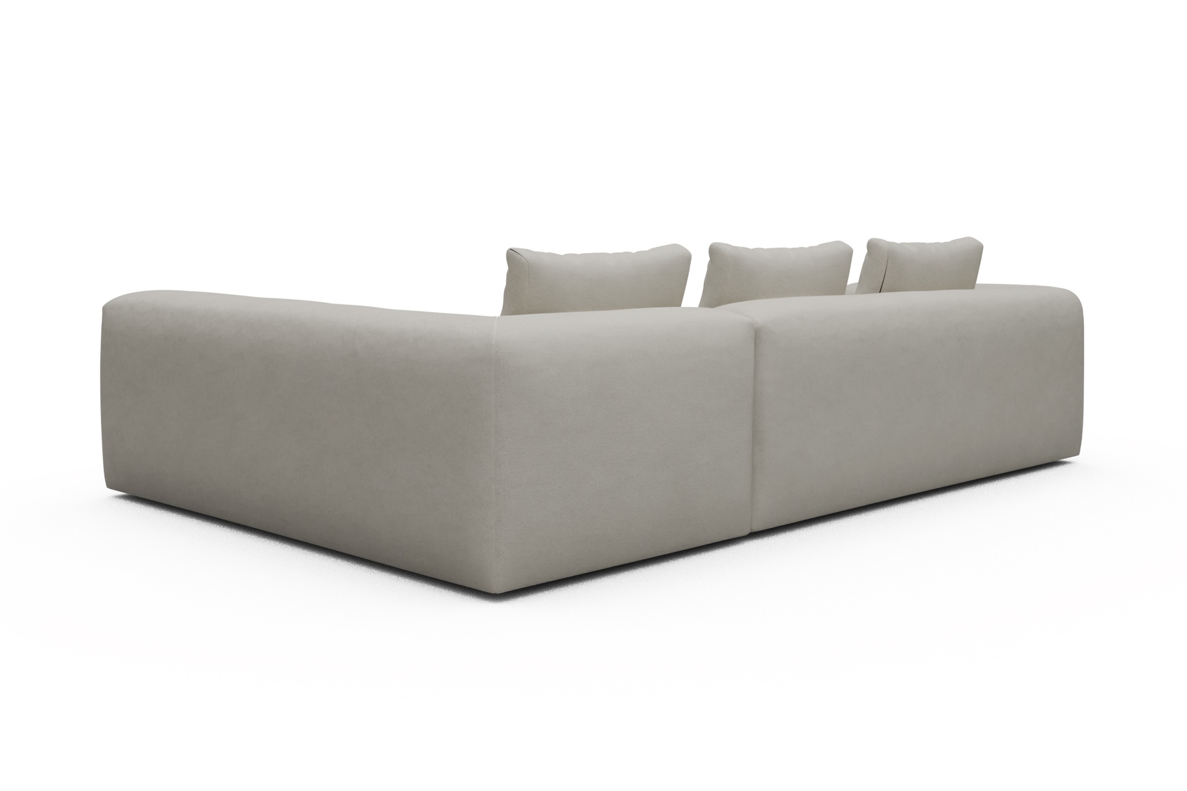 Ecksofa Fred 2x 2,5-Sitzer rechts offen Denari-Clean-Beige