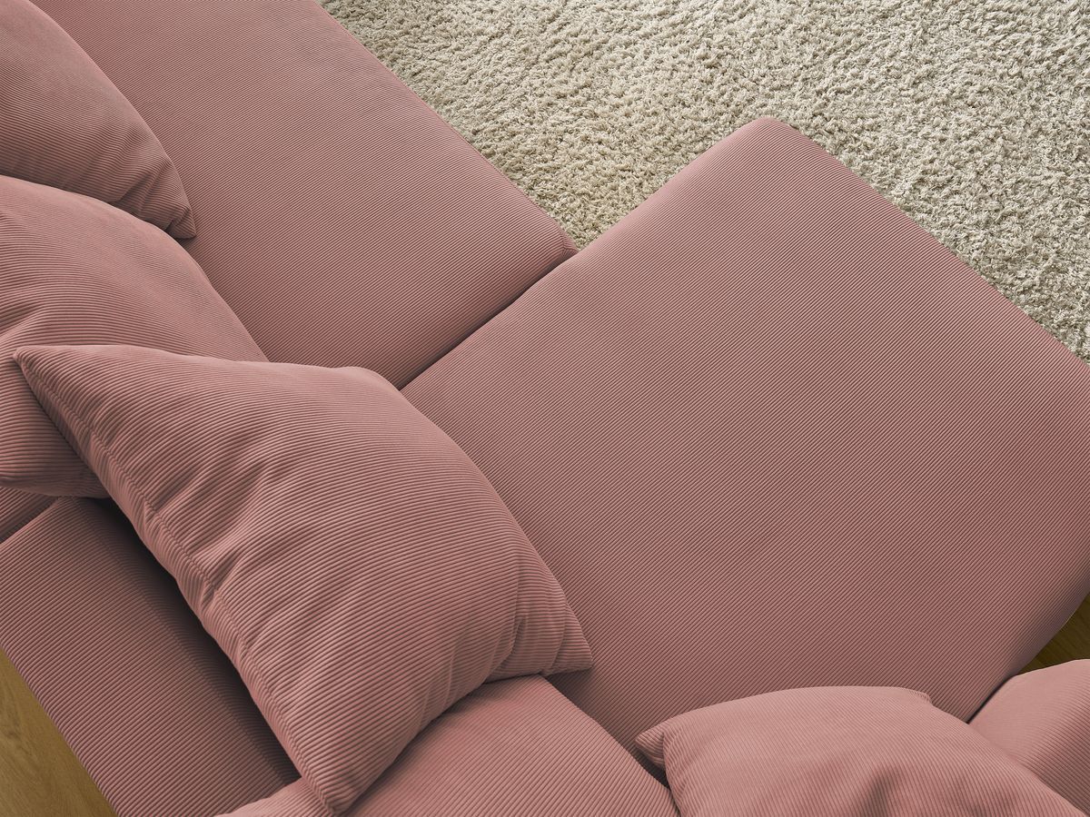 Bobochic Sidonie Wohnlandschaft Cordsamt Rosa