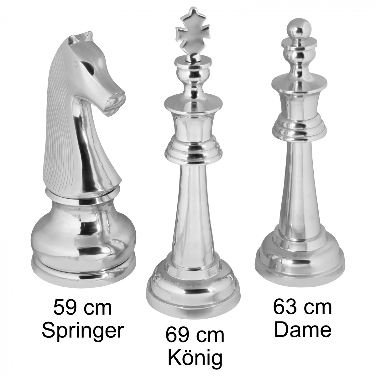 Skulptur Oppdal Aluminium Silber