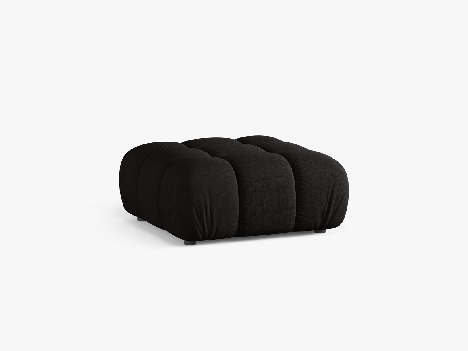Micadoni Hocker Bellis Strukturierter Stoff Liberty Schwarz