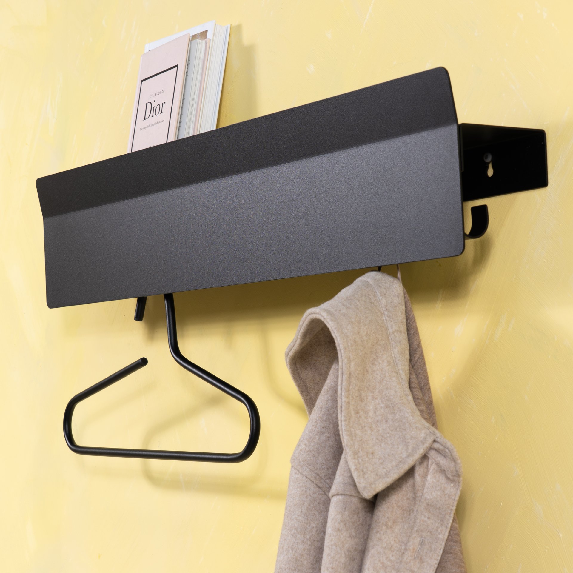 Spinder Design Wandgarderobe Vigilo 80 Schwarz