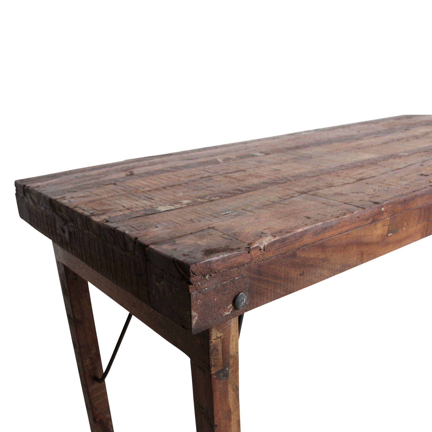 Raw Materials Klappbarer Vintage-Esstisch 173x60x76cm
