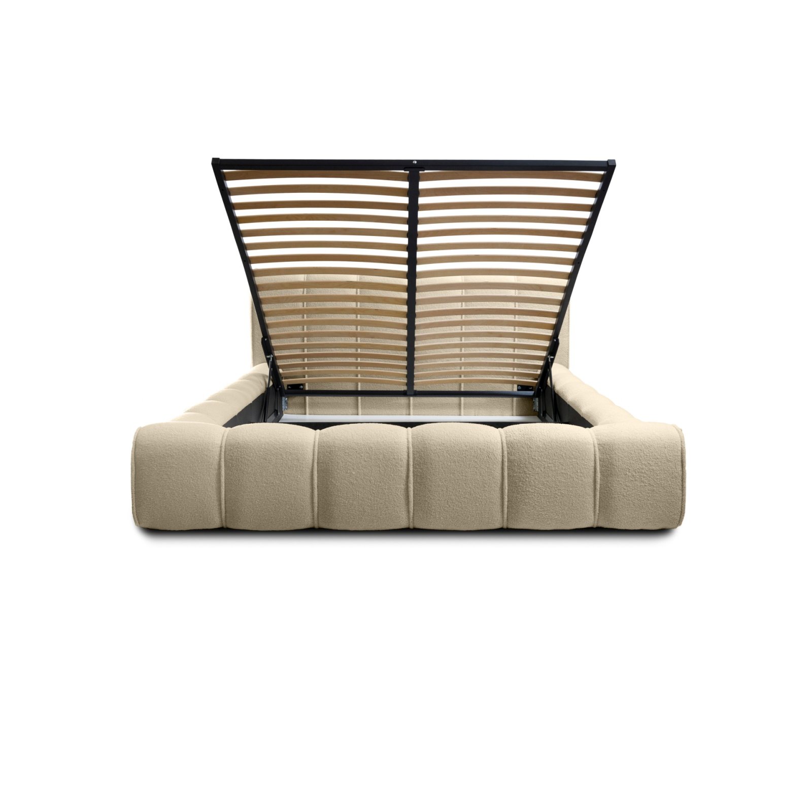 Polsterbett Belio Boucle 140x200 mit Metallrahmen Quelle 06