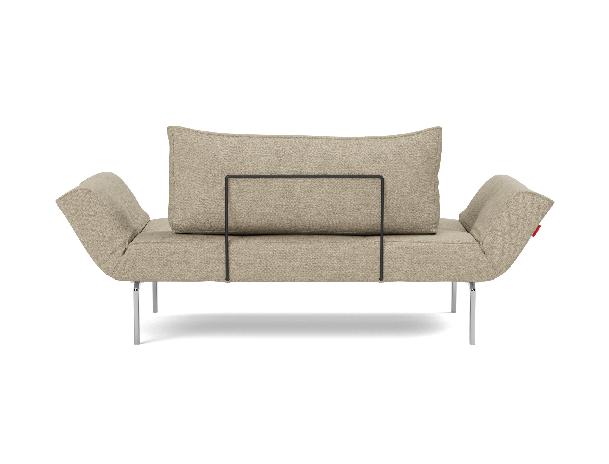 Tagesbett Zeal Strukturierter Stoff Taura 356-Sand Beine Straw Aluminium