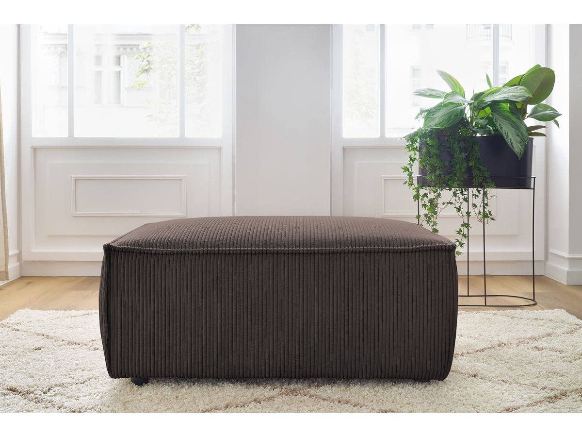 Bobochic Nihad Pouf Cordsamt Braun