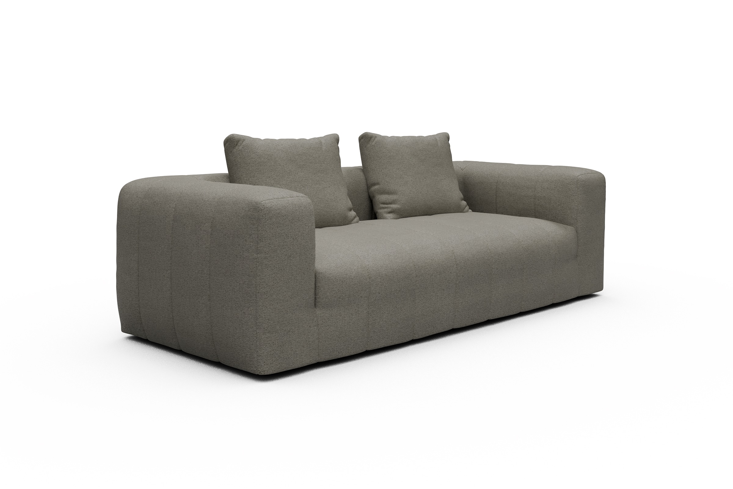Sofa Hugo 3-Sitzer Denari-Warm-Grey