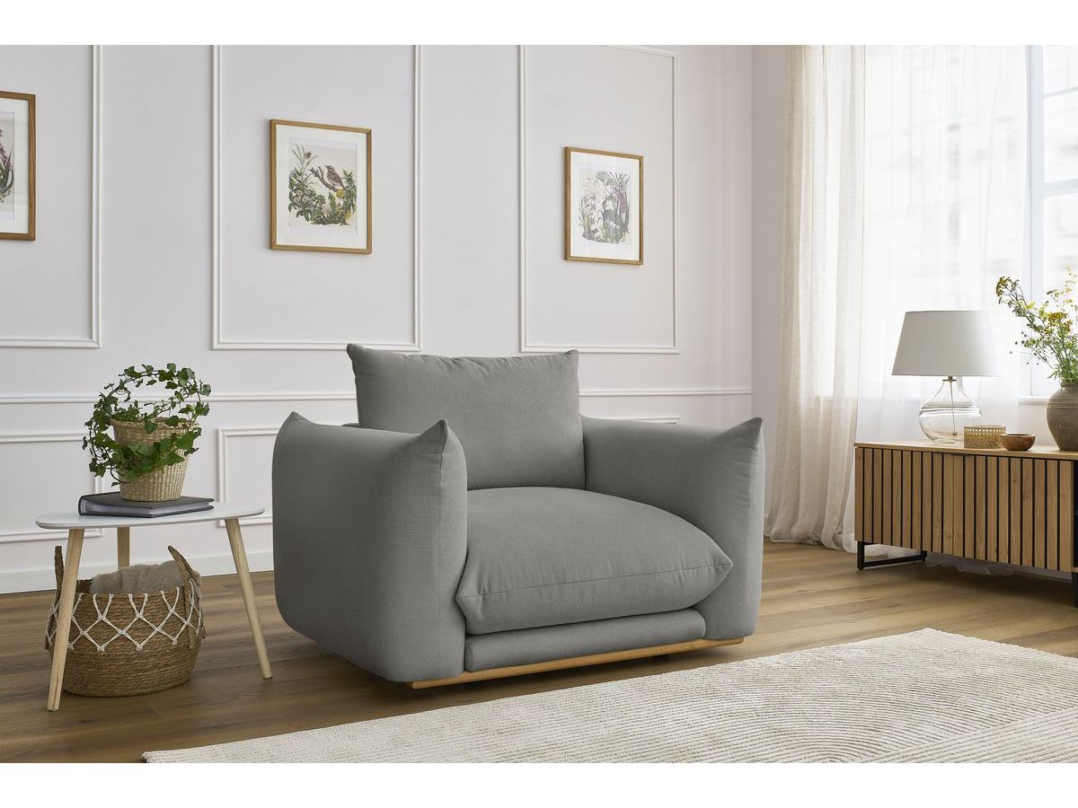 Bobochic Ernest Sessel Stoff Dunkelgrau