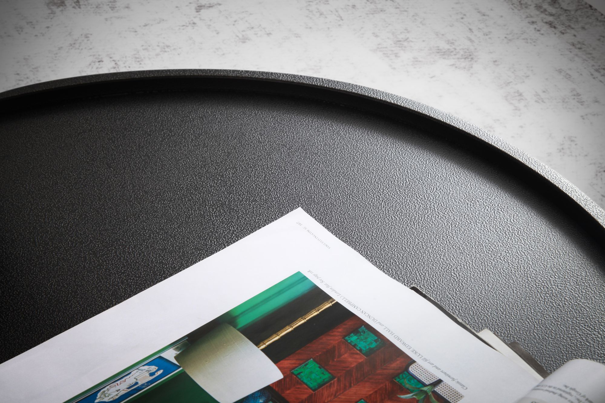 Couchtisch Bjarkoy Metall Schwarz Ø 60 cm
