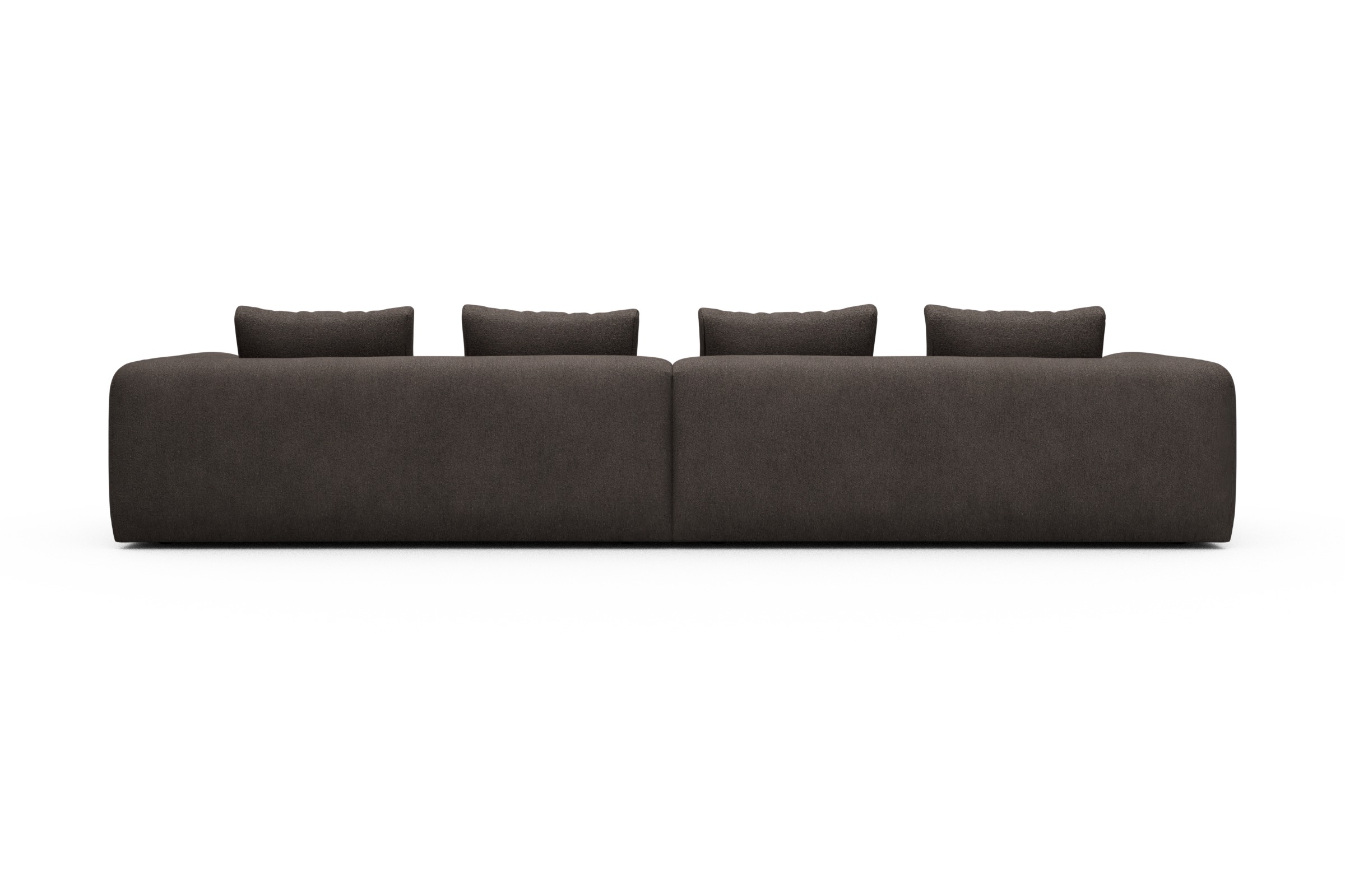 Sofa Modulares XXL Sofa Fred 5-Sitzer Boucle-Taupe