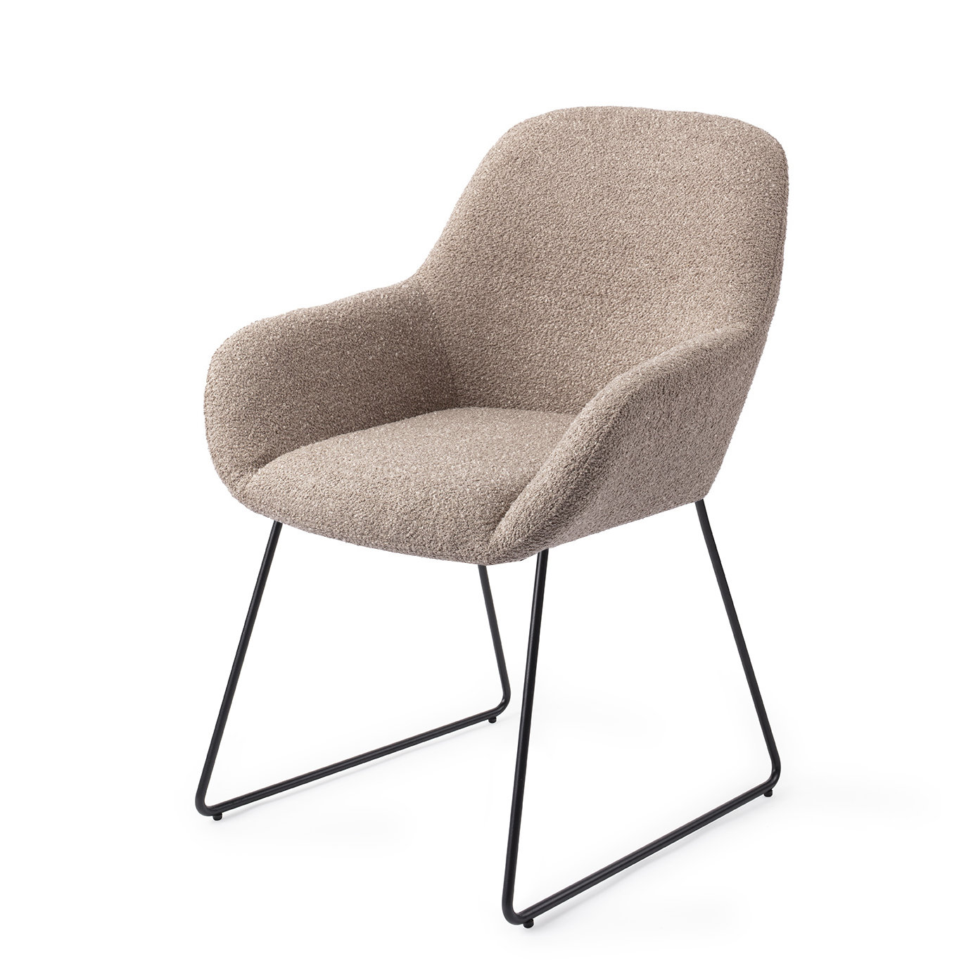 Jesper Home Esszimmerstuhl Kushi Stone Haze Slide Schwarz