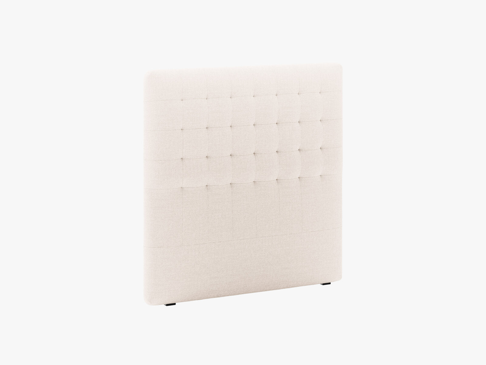 Micadoni Nova Samtiger Kopfteil 120 cm (H 120 cm) Strukturierter Stoff Liberty Beige 120x120