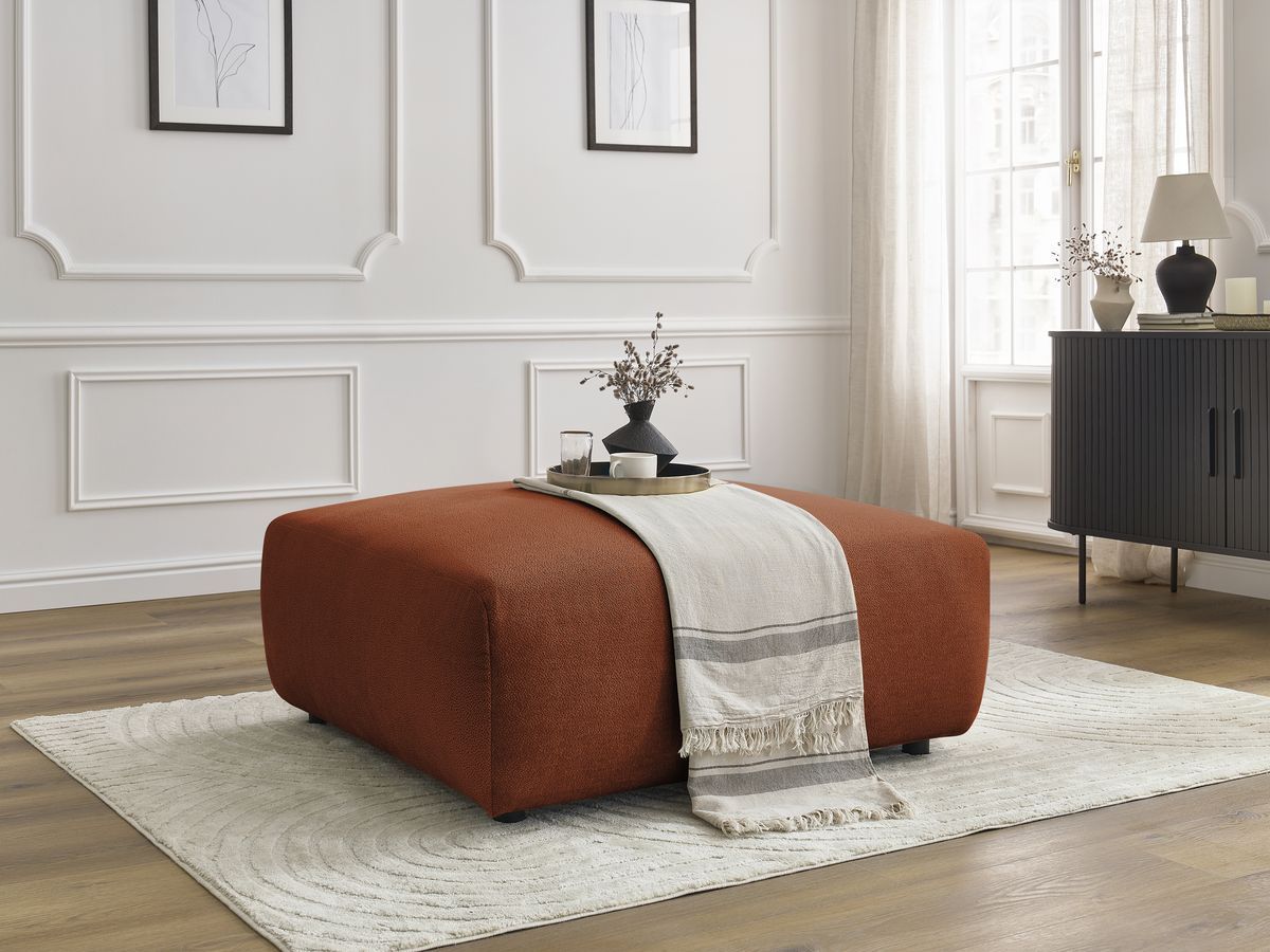 Bobochic Lucien Pouf Stoff Orange