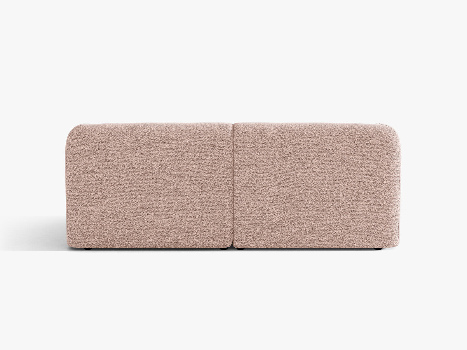 Micadoni Sofa Miley 2-Sitzer Boucle Baloo Puderrosa