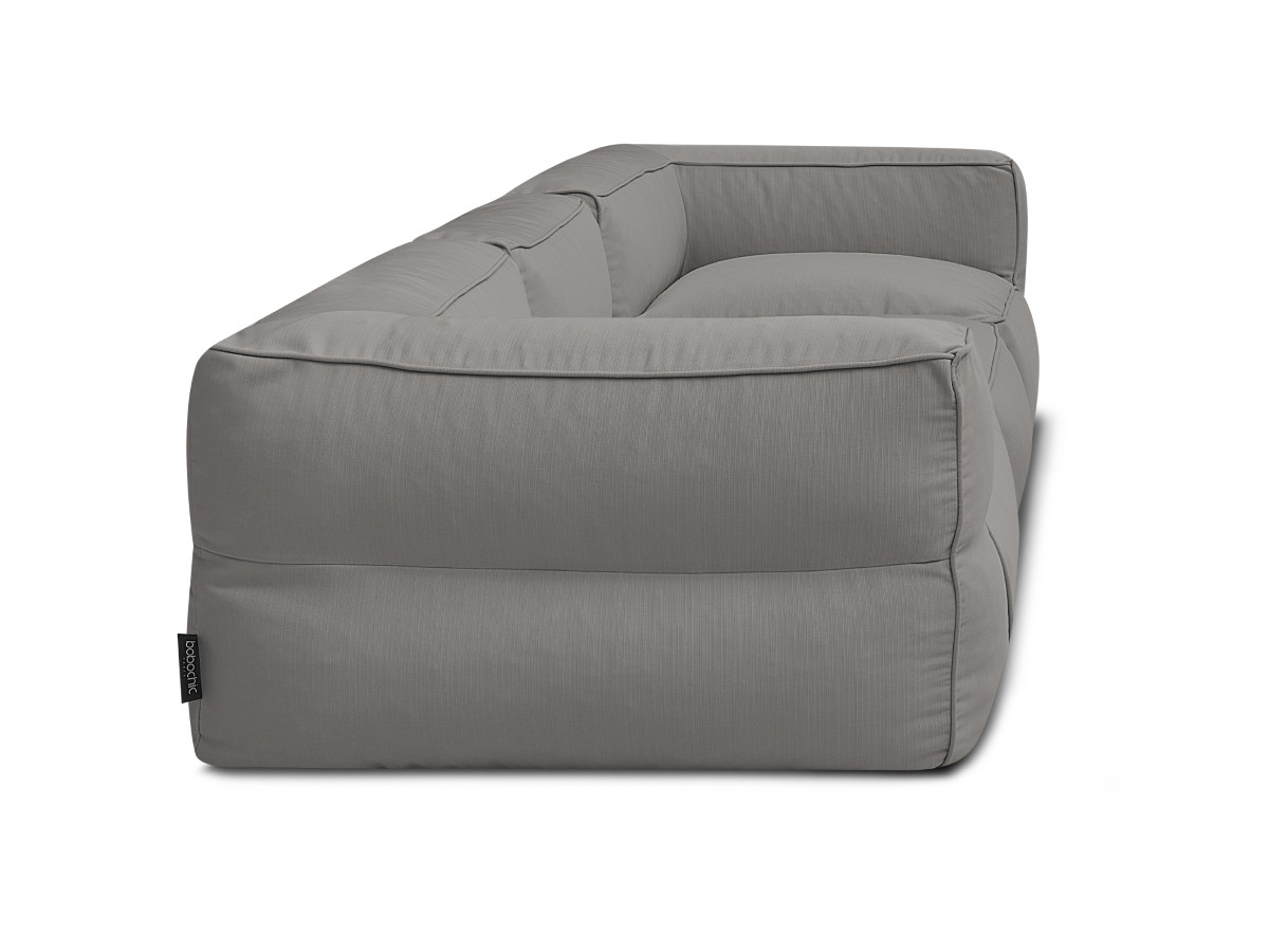Bobochic Giulia Gartensofa 3-Sitzer Stoff Dunkelgrau