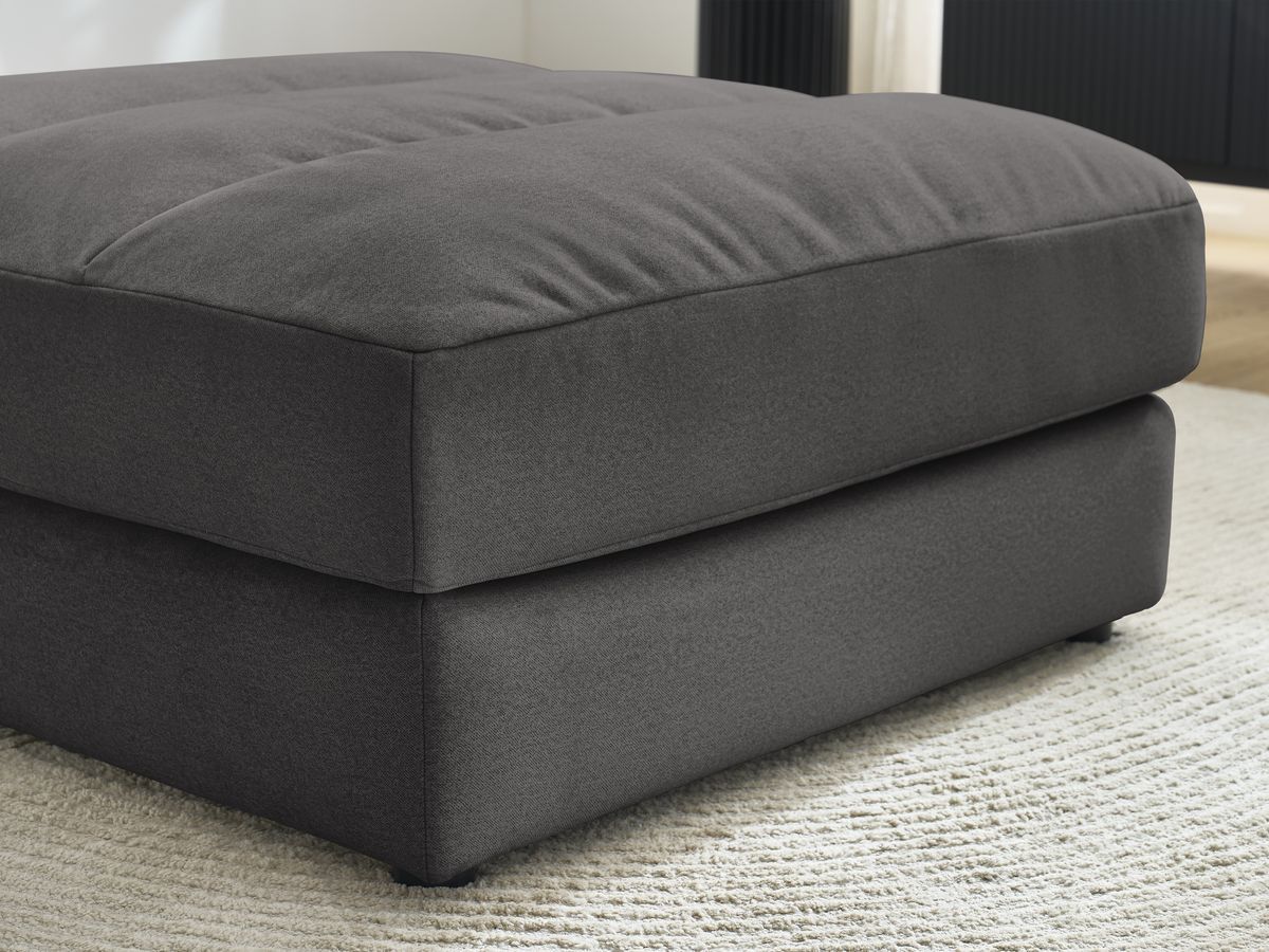 Bobochic Sierra Pouf Samt Schwarz