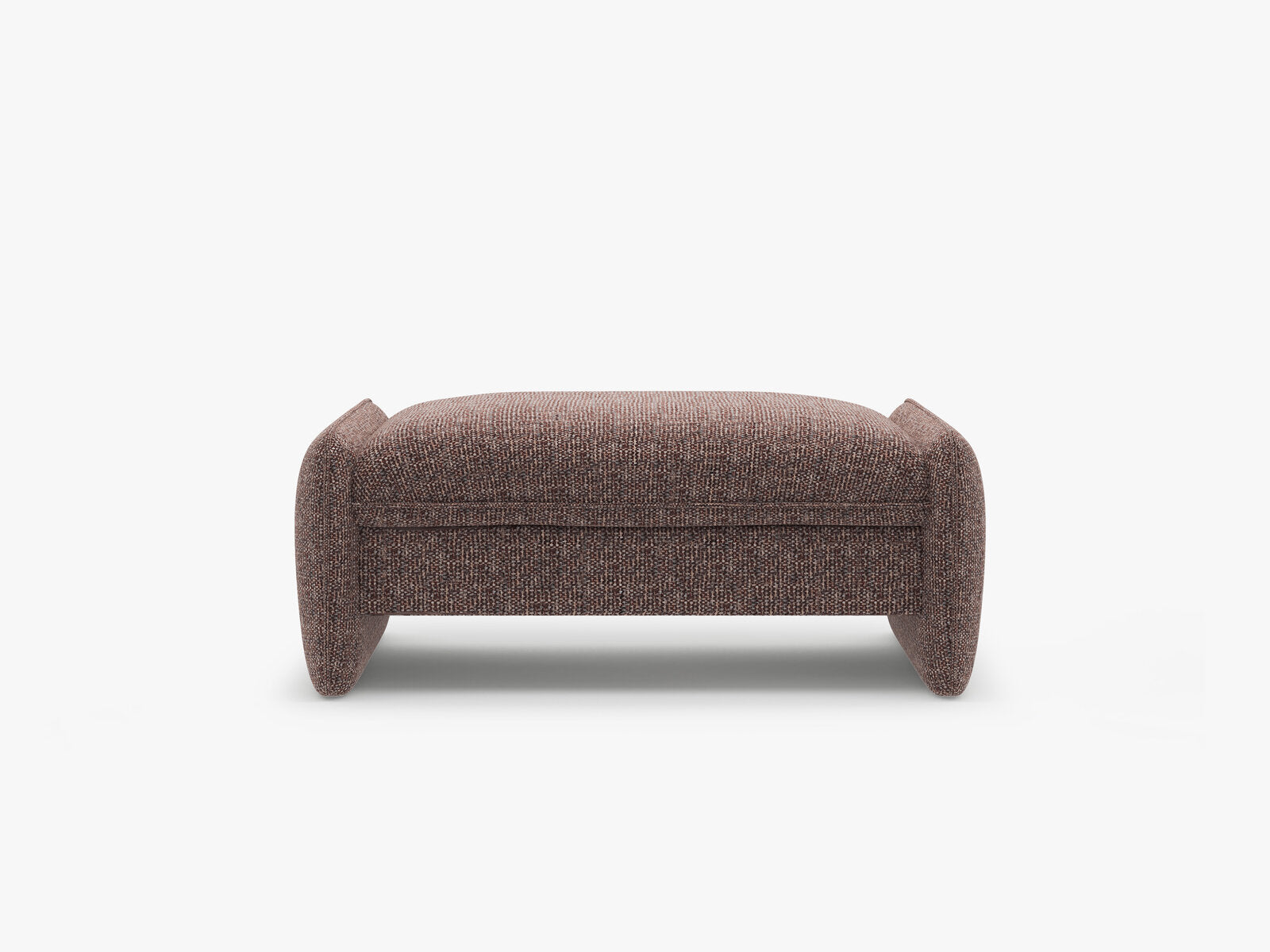 Micadoni Georgia Pouf XL Chenille Silencio Braun