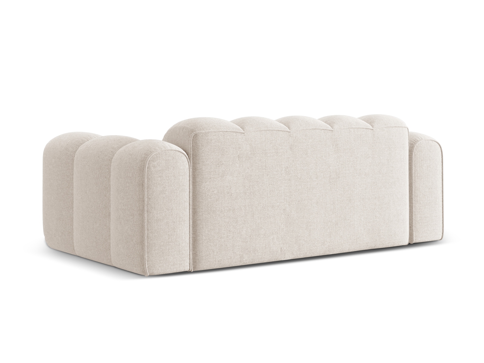 Cosmopolitan Design Sofa Treno 3-Sitzer Chenille Eden Helles Beige