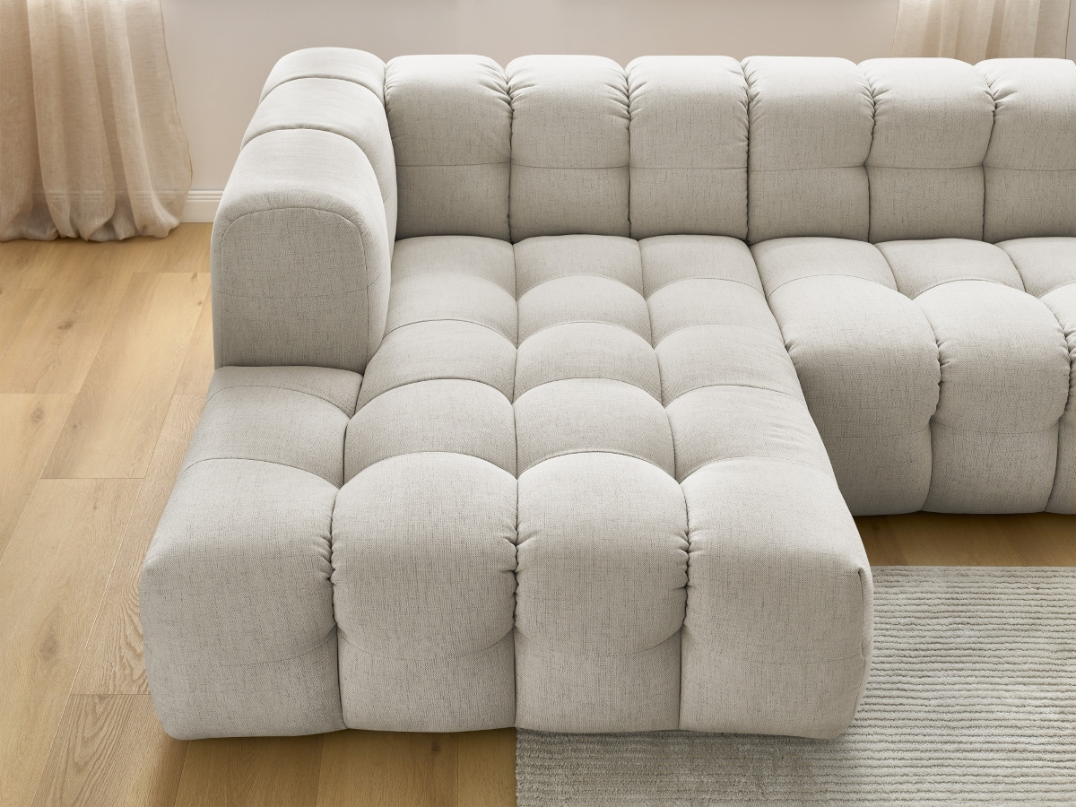 Bobochic Cloud Ecksofa 268 × 184 cm Stoff Beige
