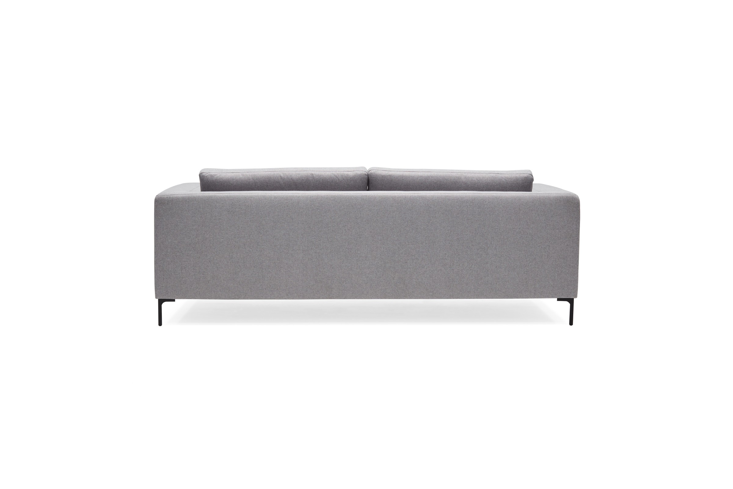 Sofa Theo 3-Sitzer Strukturierter Stoff Sama 336-Grey