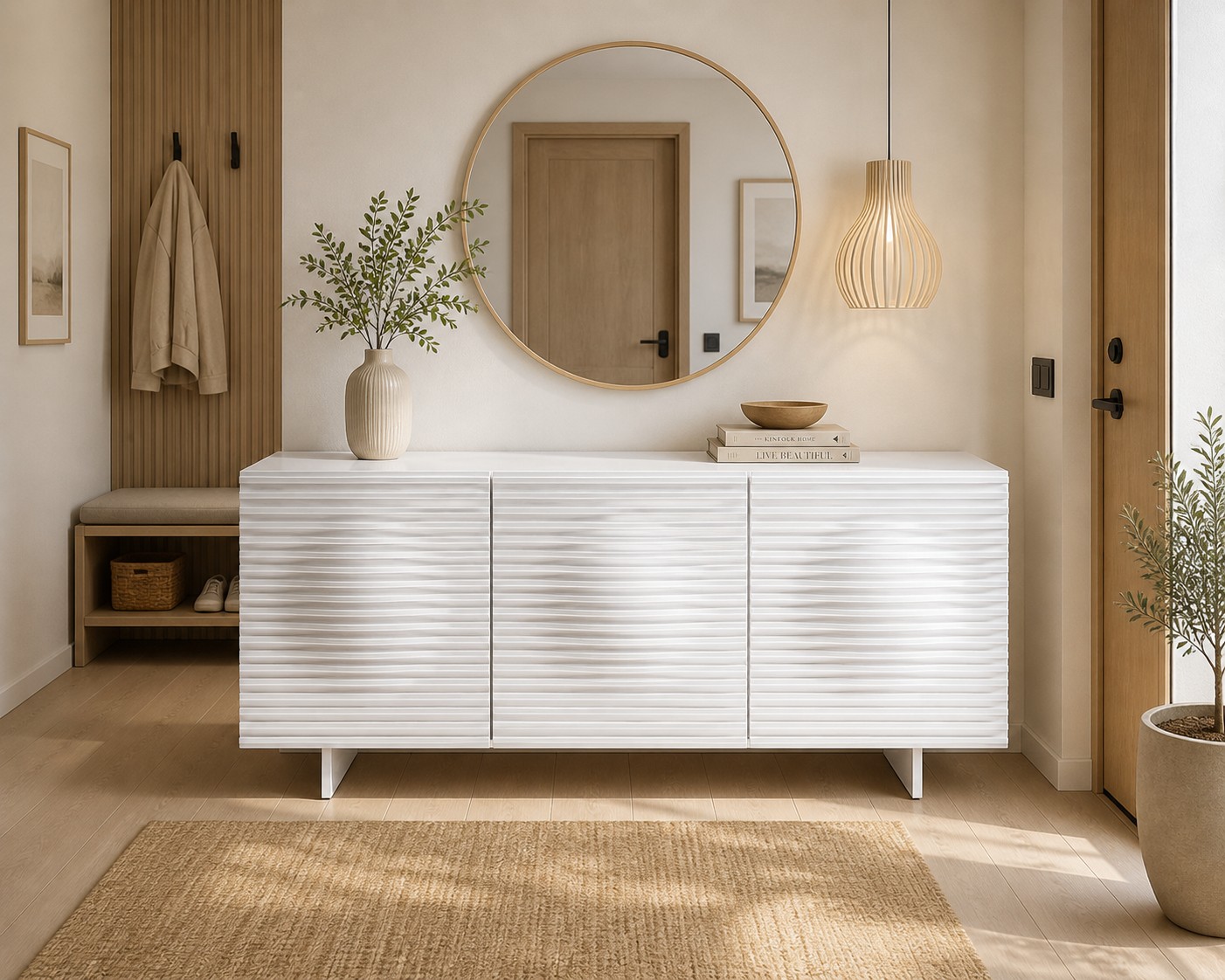 Livin Hill Sideboard Hudson 180 cm Weiß