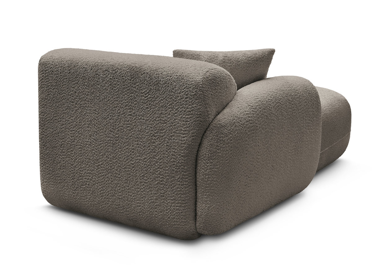 Bobochic Anda Méridienne-Modul Chenille Taupe Ecke links