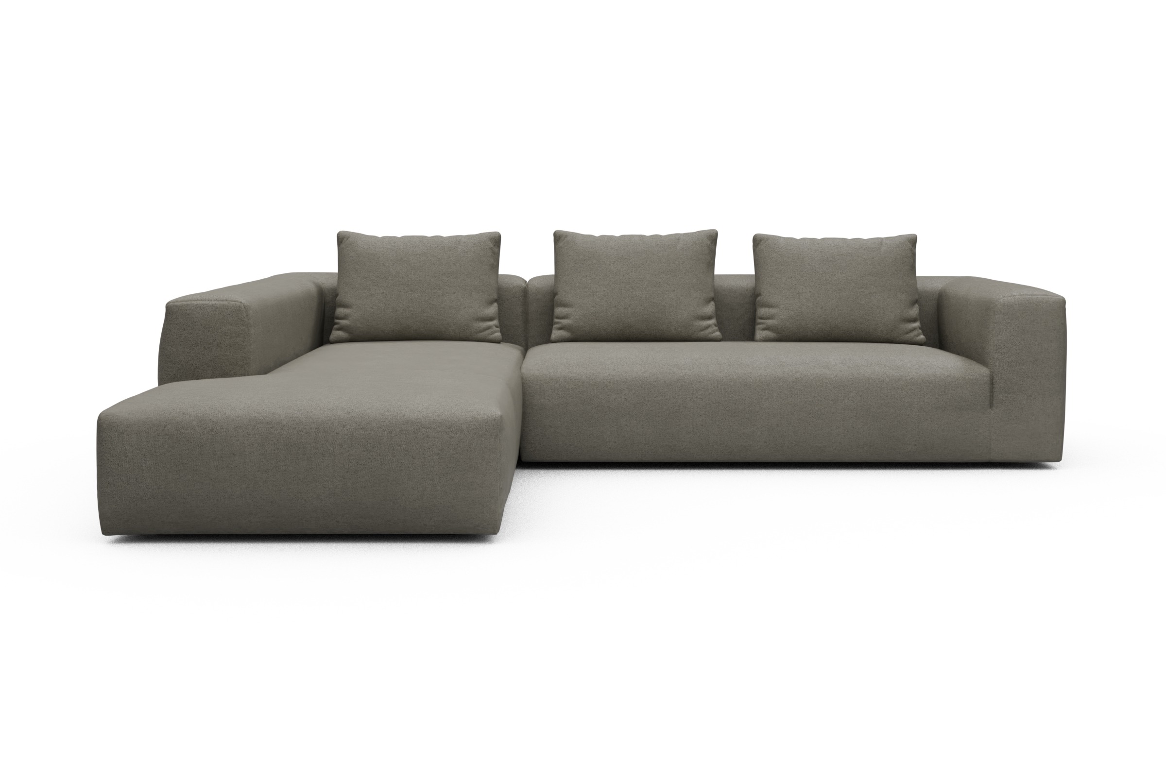Skandi Home Ecksofa Fred Relax-Ecke links mit 2,5-Sitzer Denari-Warm-Grey moebelfaktor