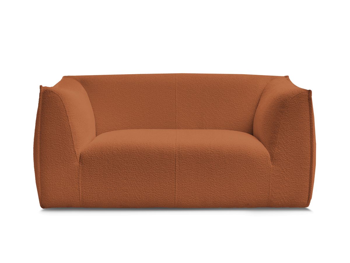 Bobochic Giorgia Sofa 2-Sitzer Bouclé-Stoff Orange