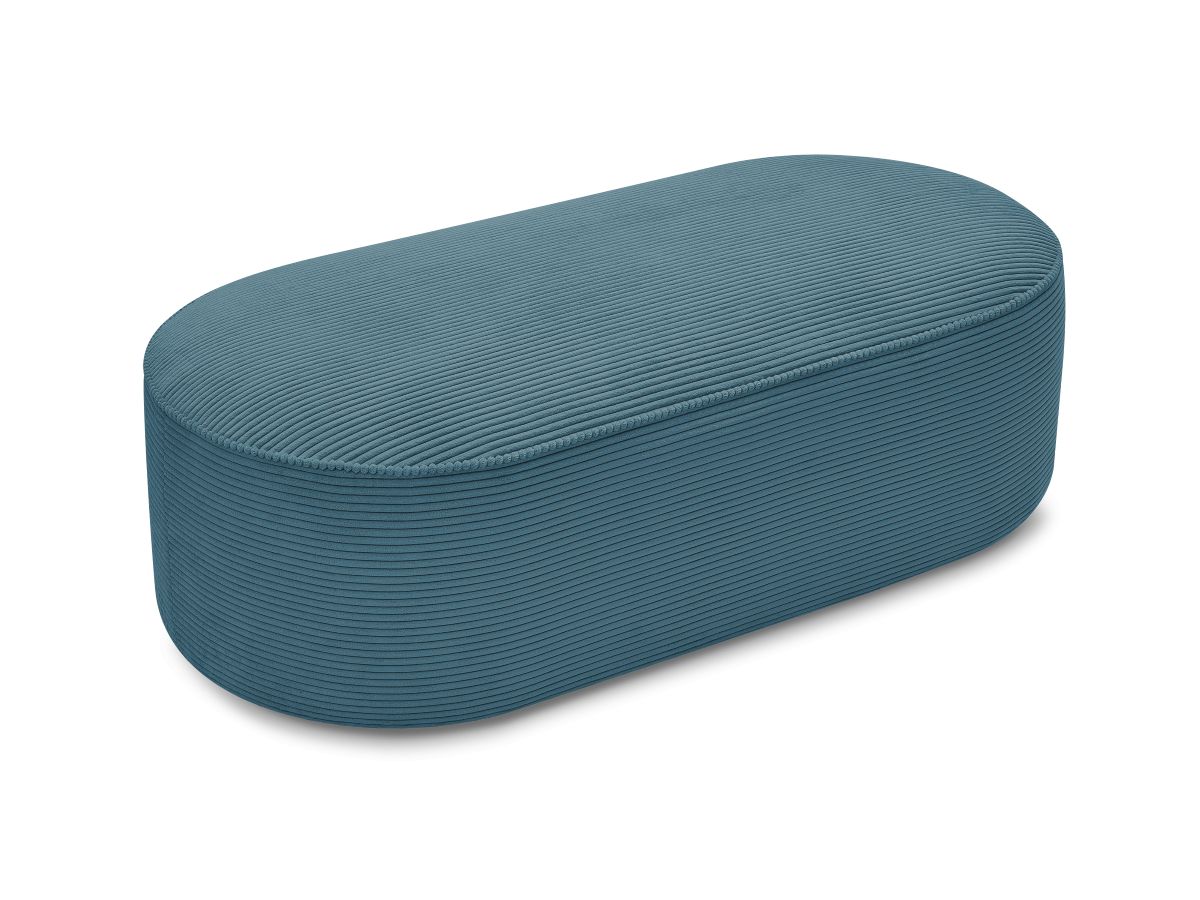 Bobochic Rousseau Pouf Cordsamt Dunkelblau