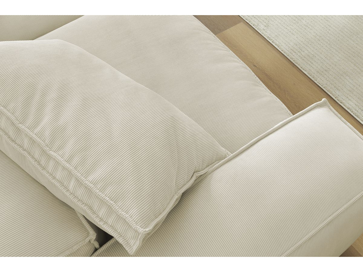 Bobochic Boheme Sofa 3-Sitzer Cordsamt Beige