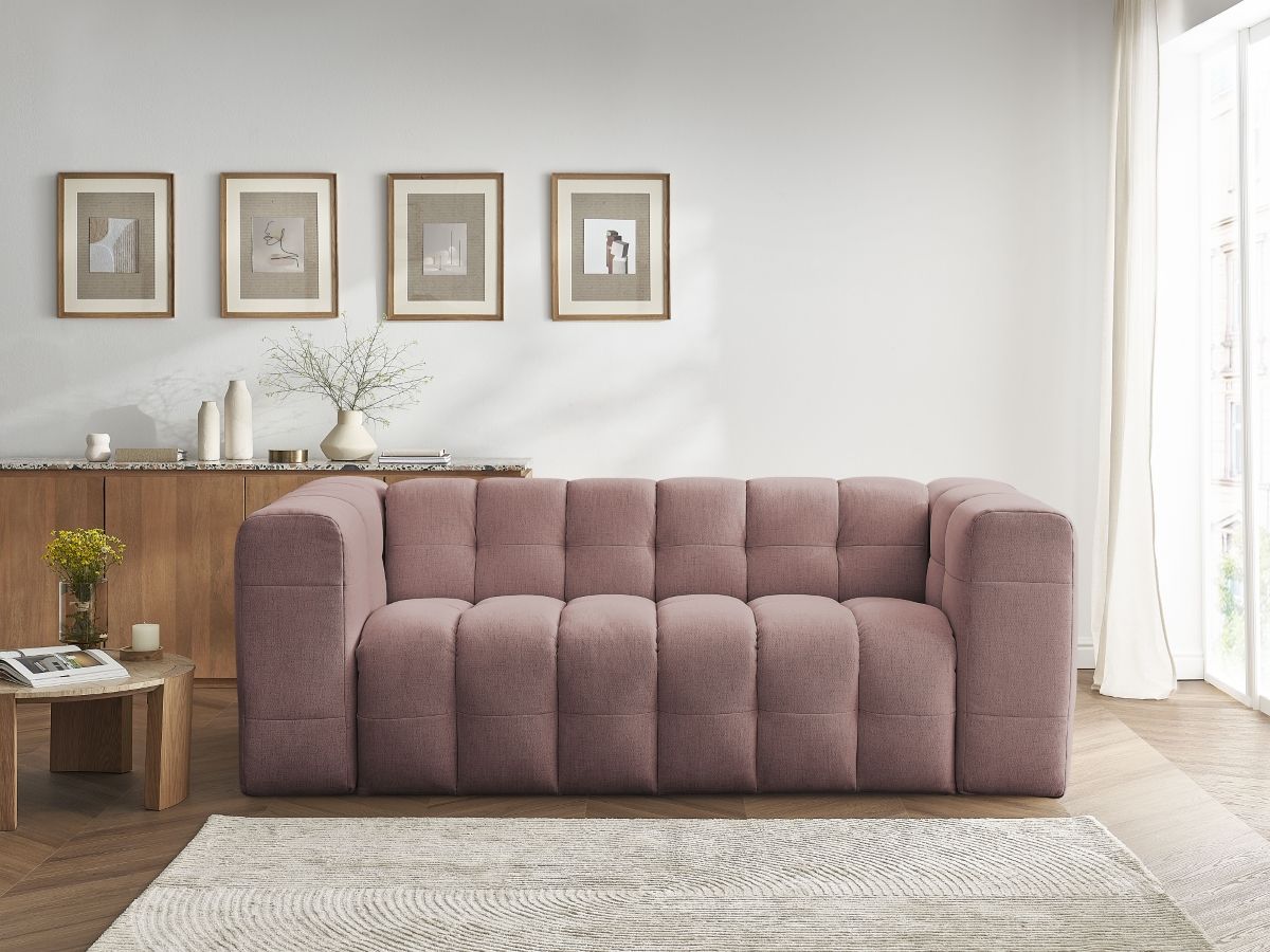 Bobochic Cloud Schlafsofa 3-Sitzer Stoff Rosa