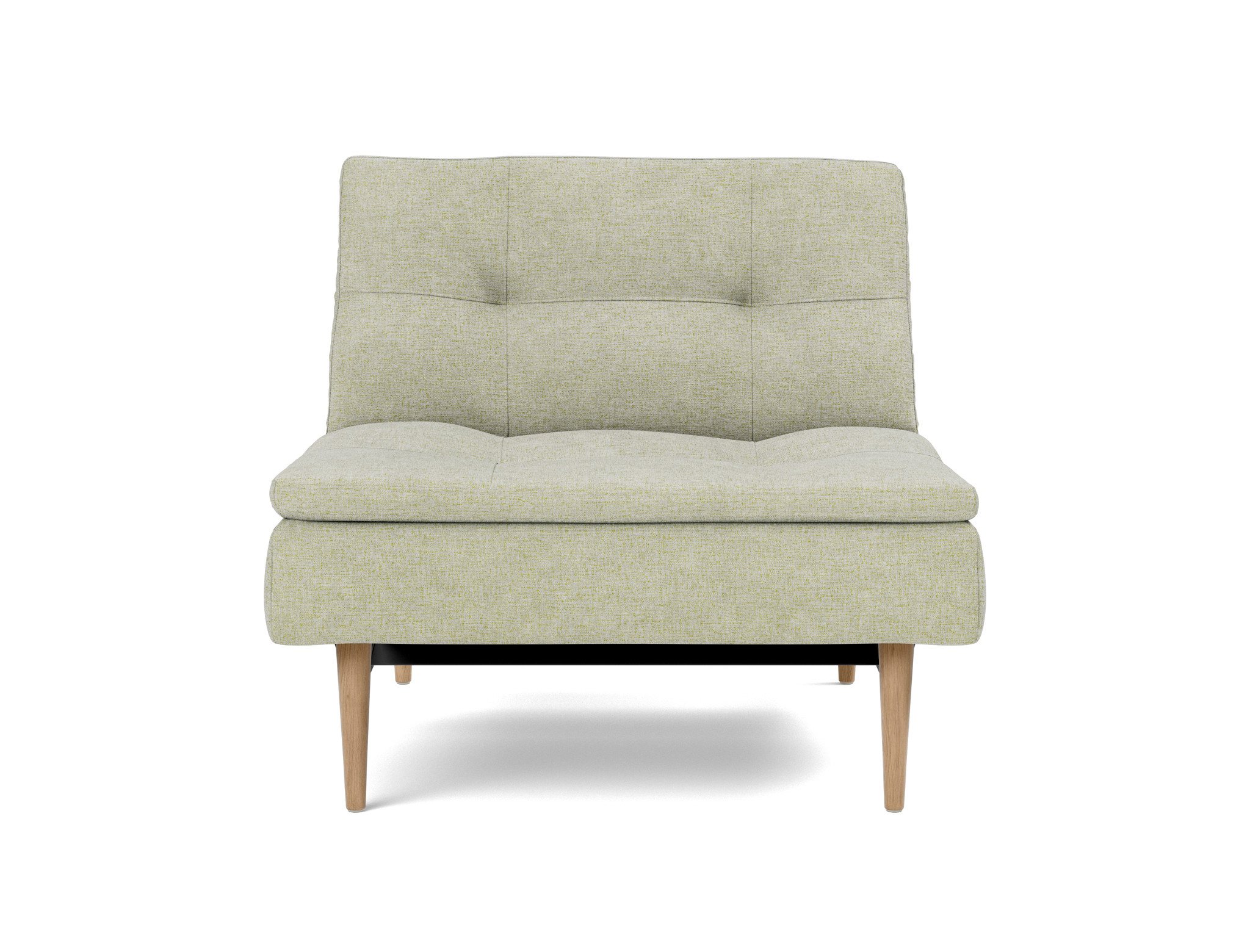 Sessel Dublexo Flachgewebe Avella 280-Sand Beine Styletto Eiche hell