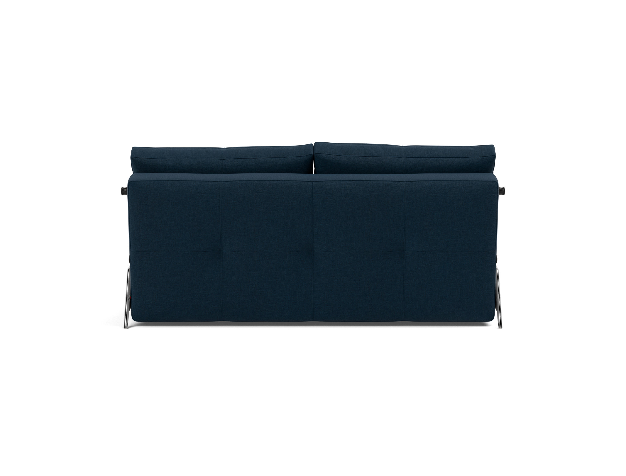 Schlafsofa Cubed 160 Flachgewebe Mixed Dance 528-Blue Beine Aluminium