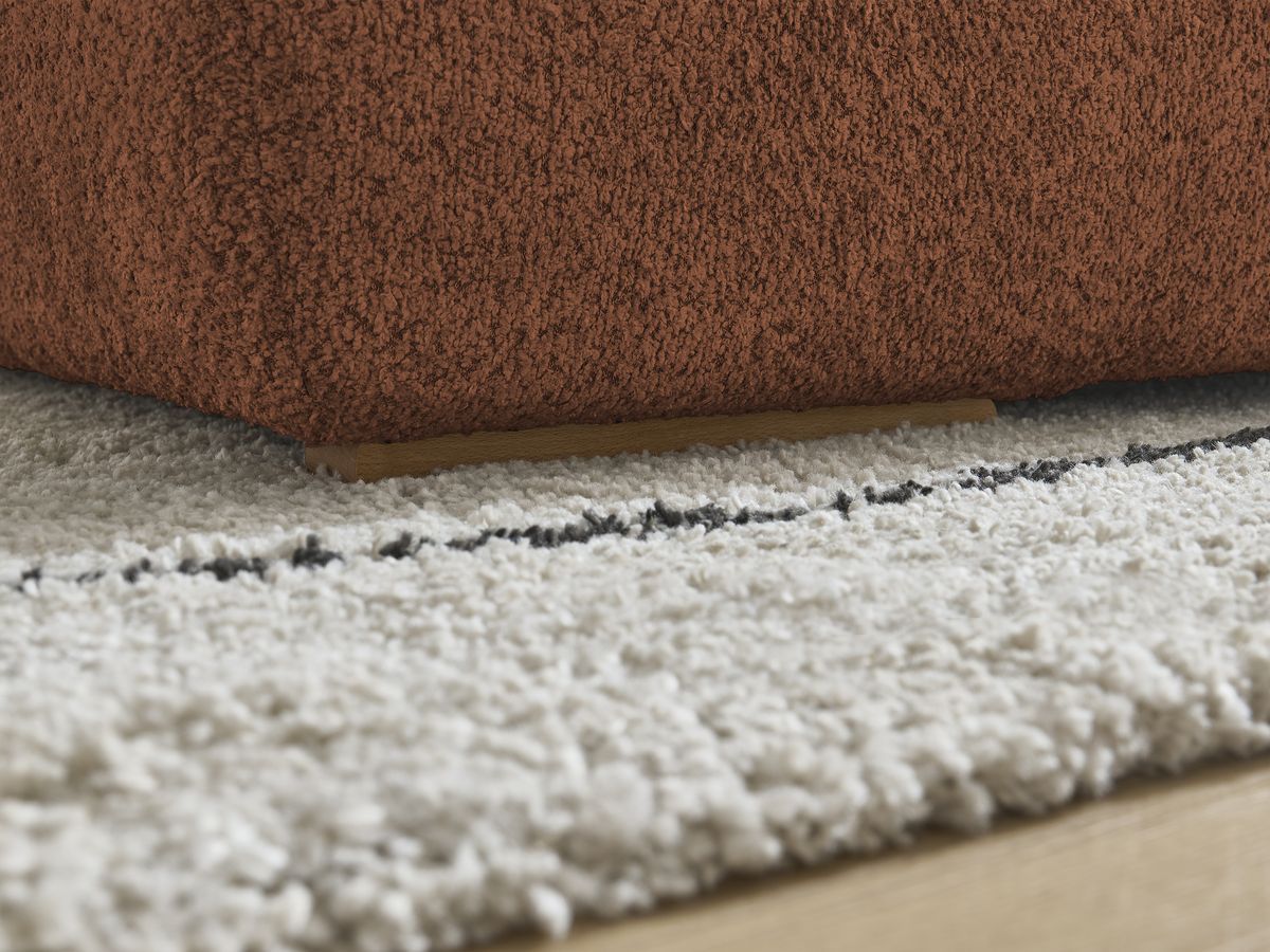 Bobochic Anakin Pouf Bouclé-Stoff Orange