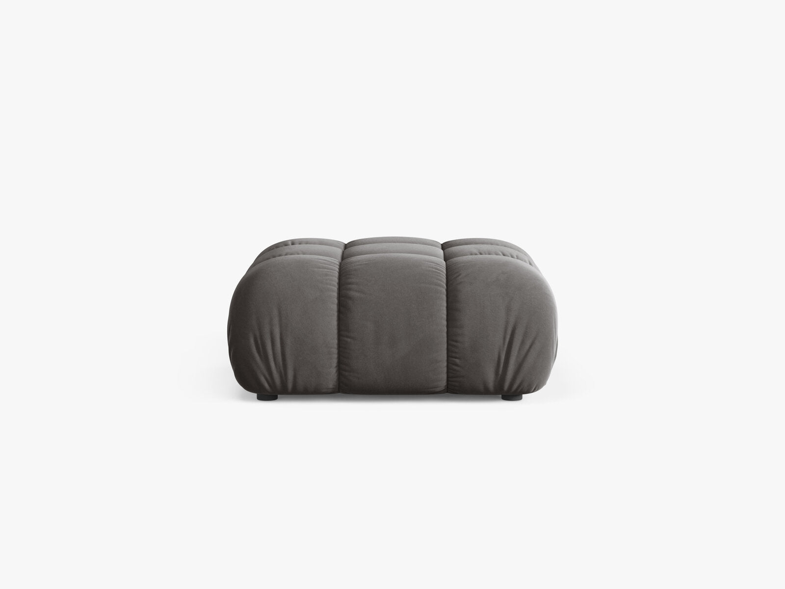 Micadoni Hocker Bellis Samt Bluvel Hellgrau