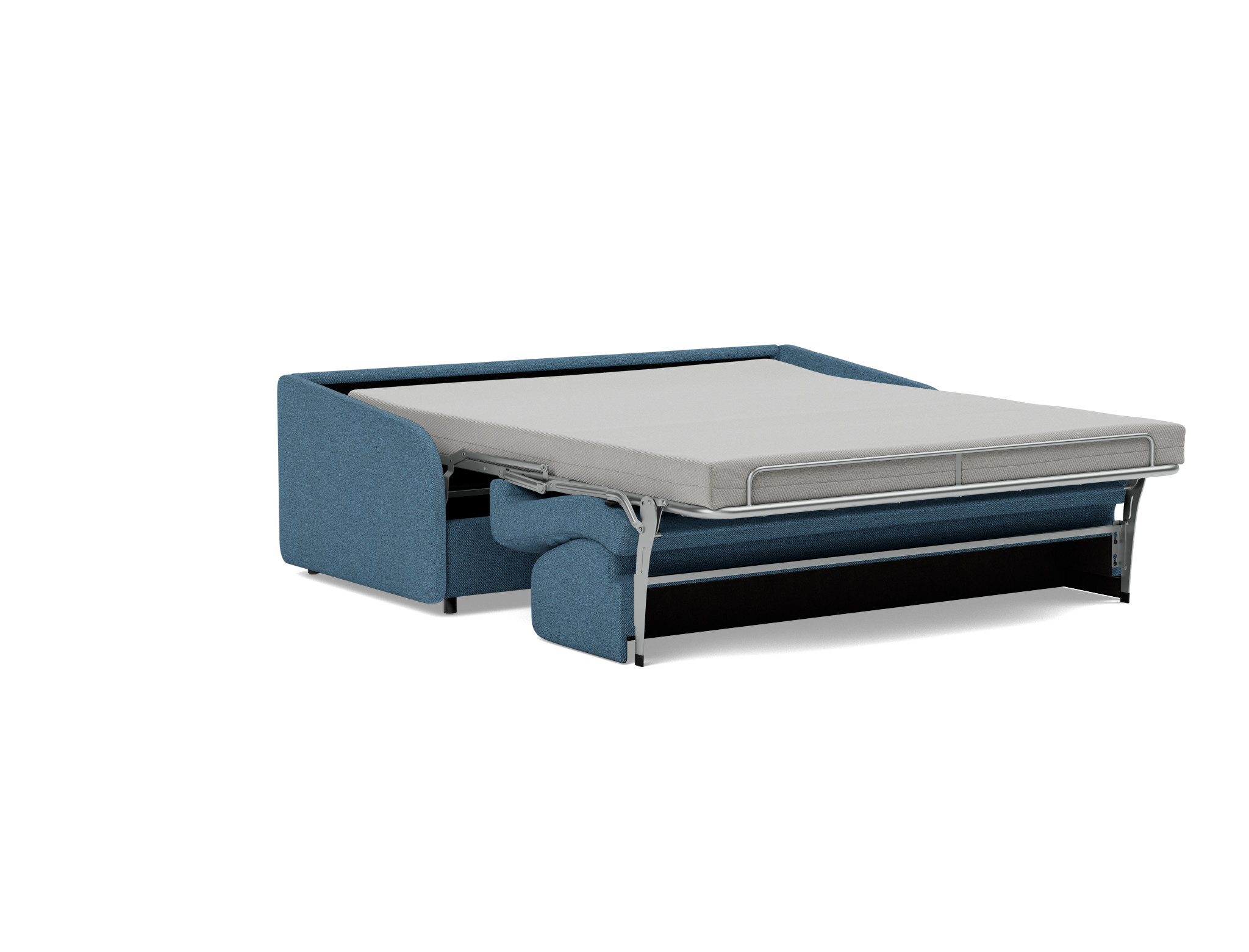 Schlafsofa Eivor mit Memory-Matratze 160 Strukturierter Stoff Weda 302-Weda-Blue