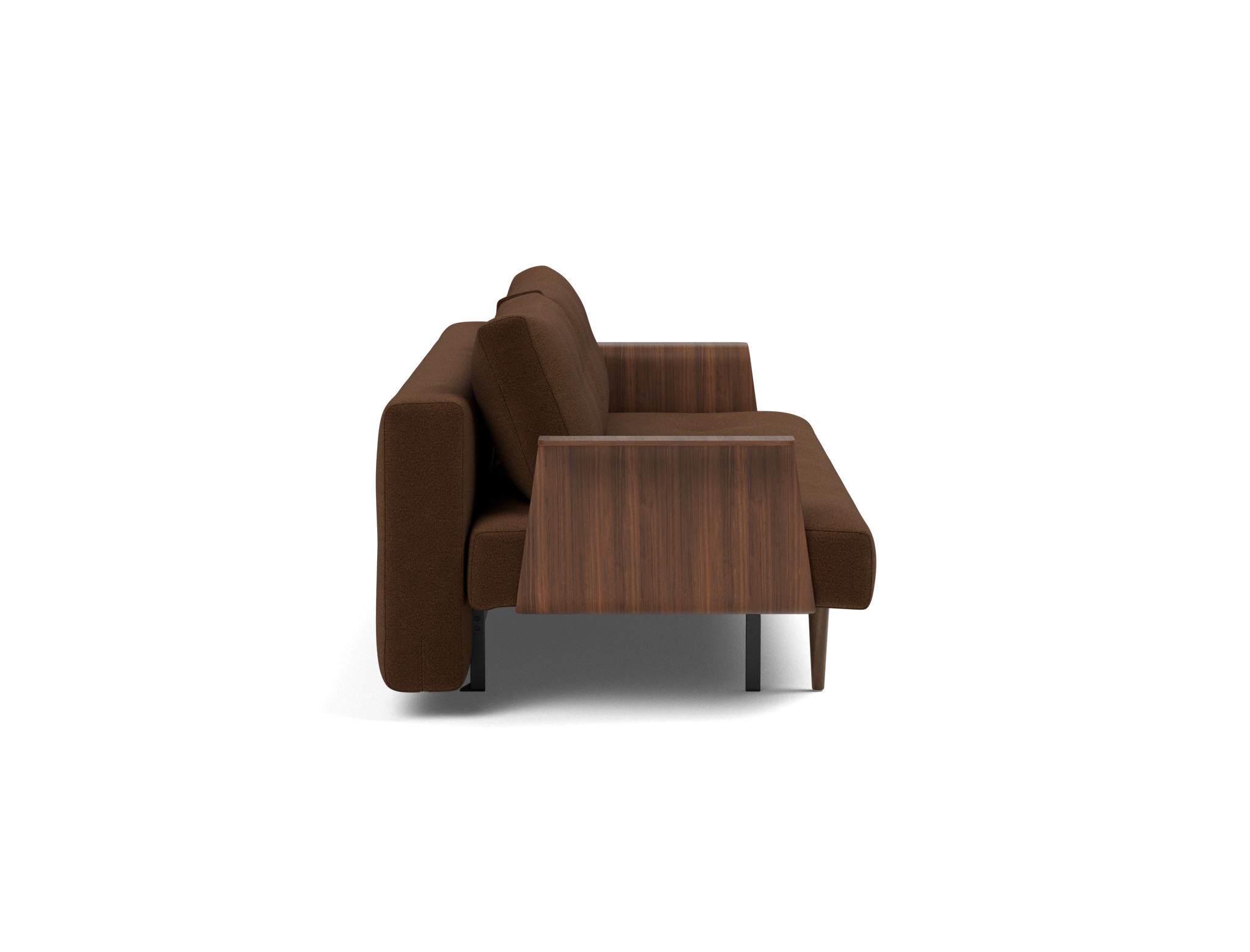 Schlafsofa Recast mit Armlehnen Strukturierter Stoff Taura 359-Cappuccino