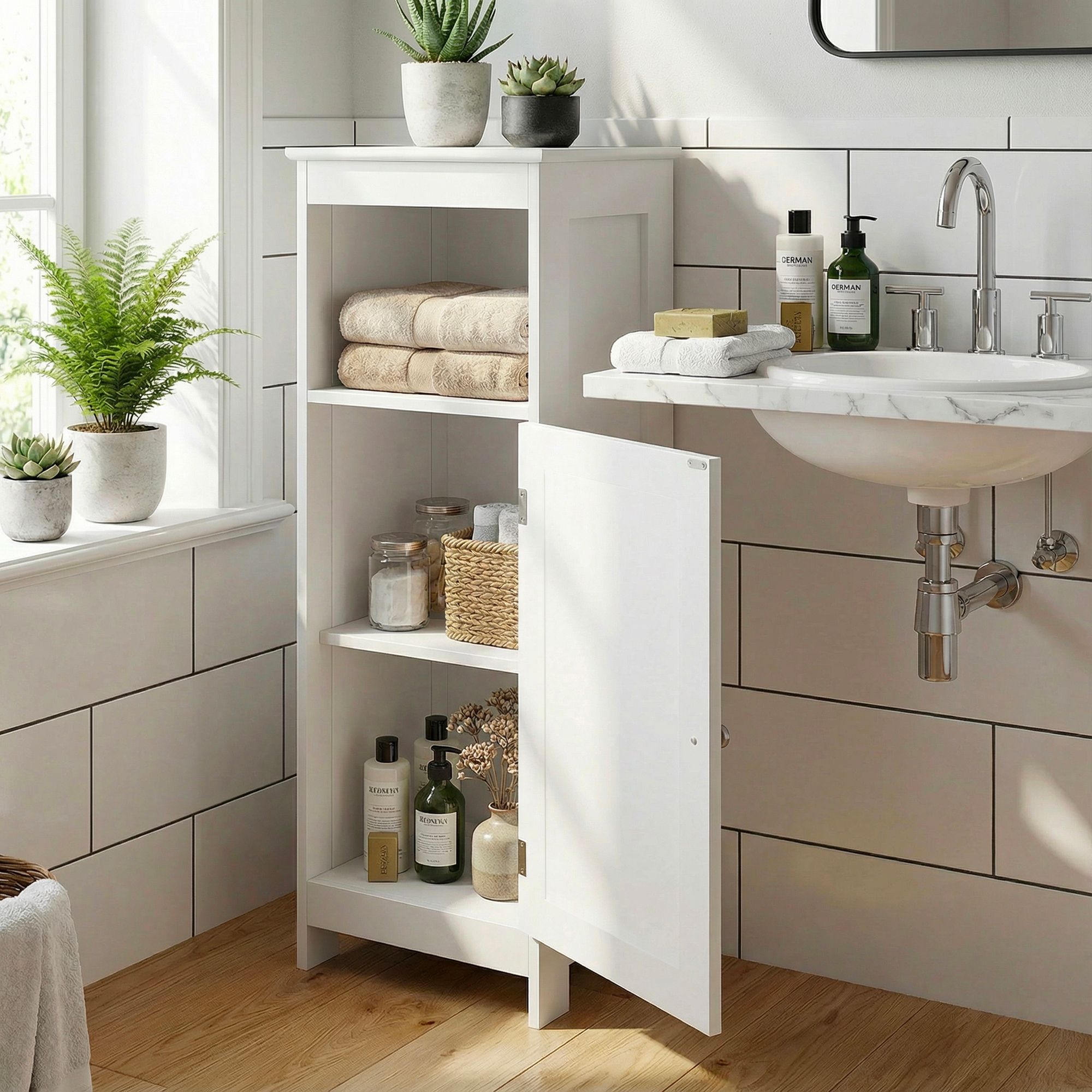 Unterschrank Trones Weiß 30 × 28 × 80 cm