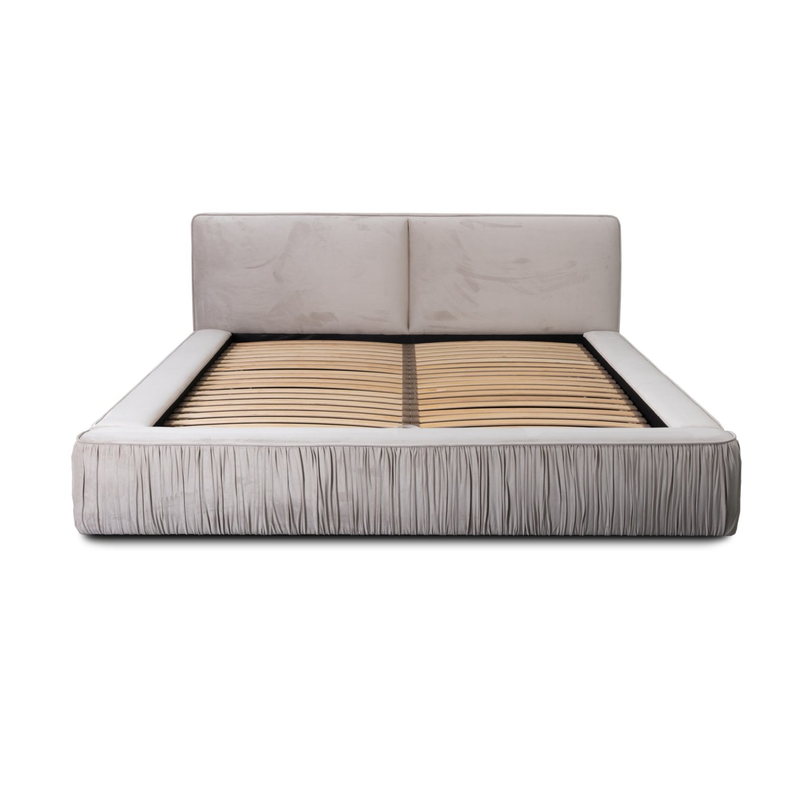 Polsterbett Beyond Samtstoff 140x200 mit Holzrahmen Riviera 21