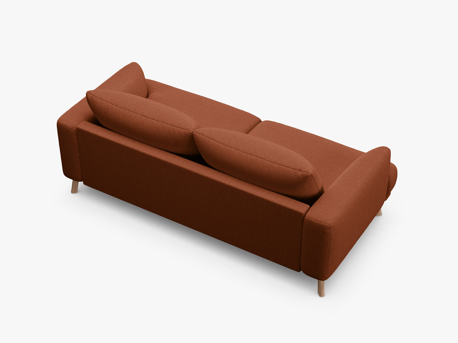 Micadoni Sofa Naomi 2-Sitzer Strukturierter Stoff Liberty Ziegel