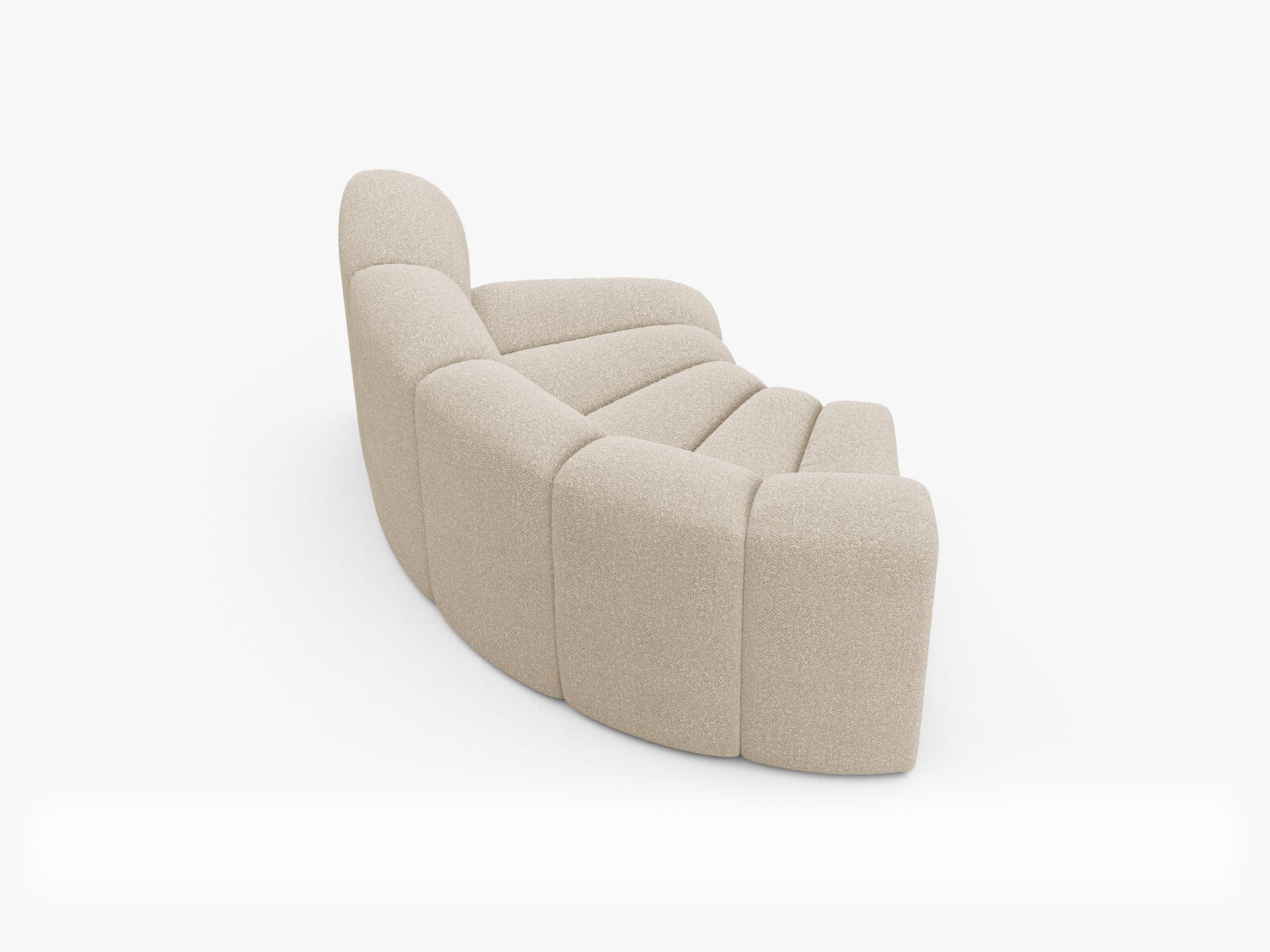 Micadoni rundes Eckmodul Lupine Boucle Baloo Beige