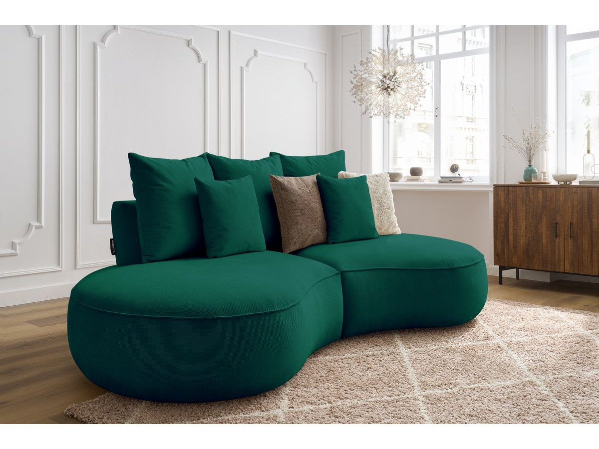 Bobochic Saint-germain Sofa 3-Sitzer Strukturstoff Grün