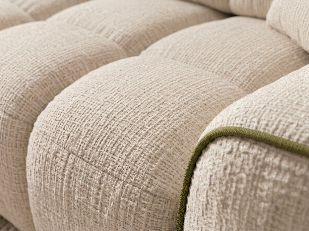 Bobochic Palais royal Sofa 3-Sitzer Chenille Grün