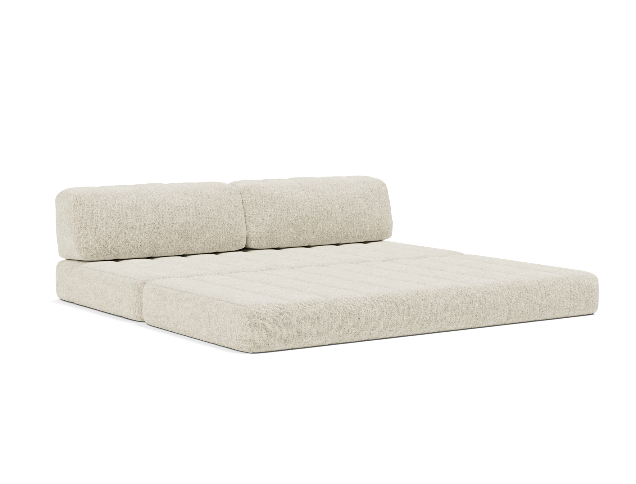 Schlafsofa CozyPad Strukturierter Stoff Taura 357-Off-White