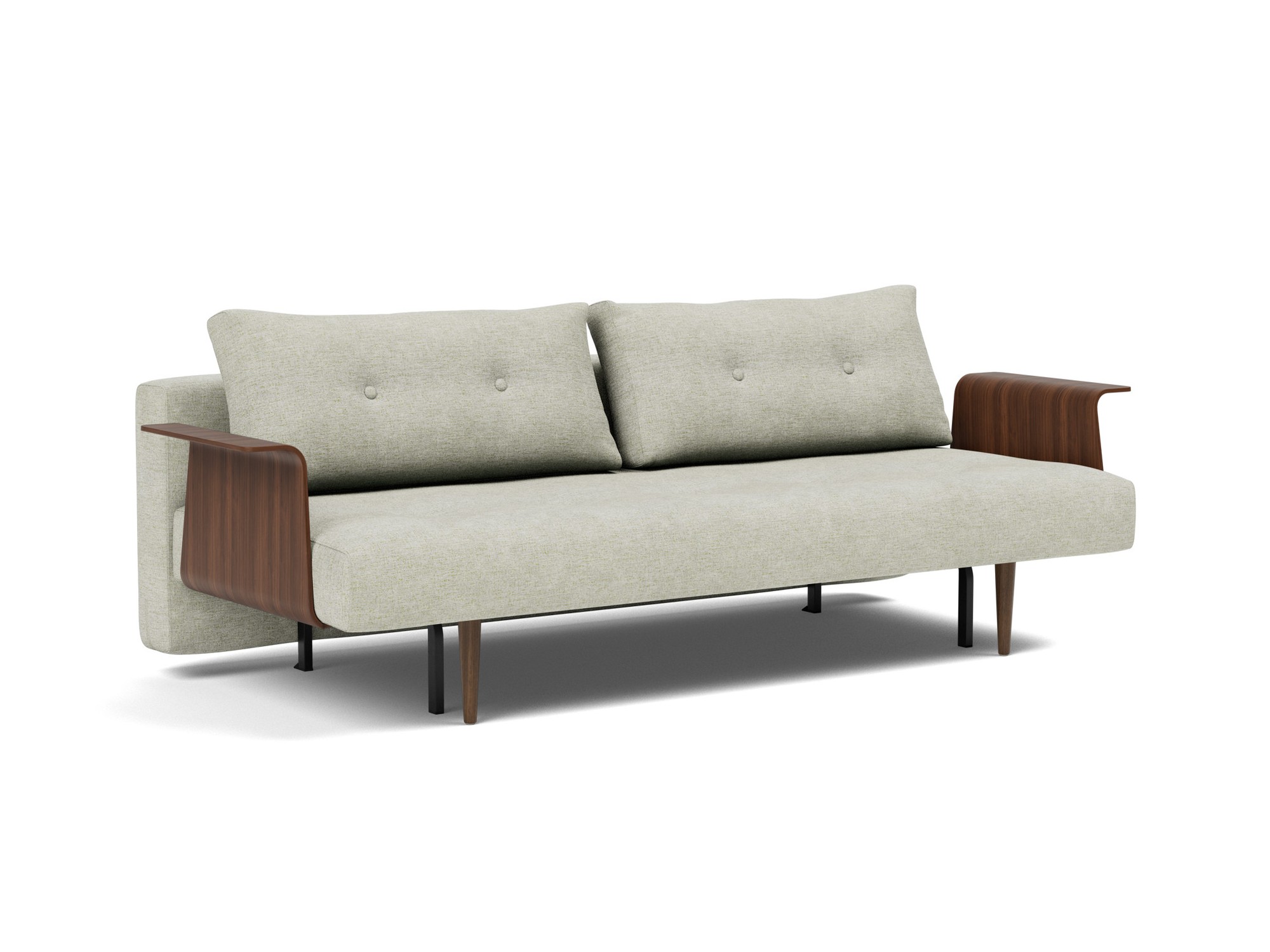 Schlafsofa Recast mit Armlehnen Flachgewebe Avella 280-Sand