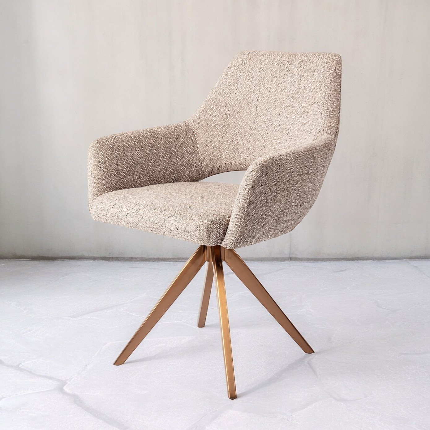 Jesper Home Esszimmerstuhl Yanai Biscuit-Beach Turn Rosa