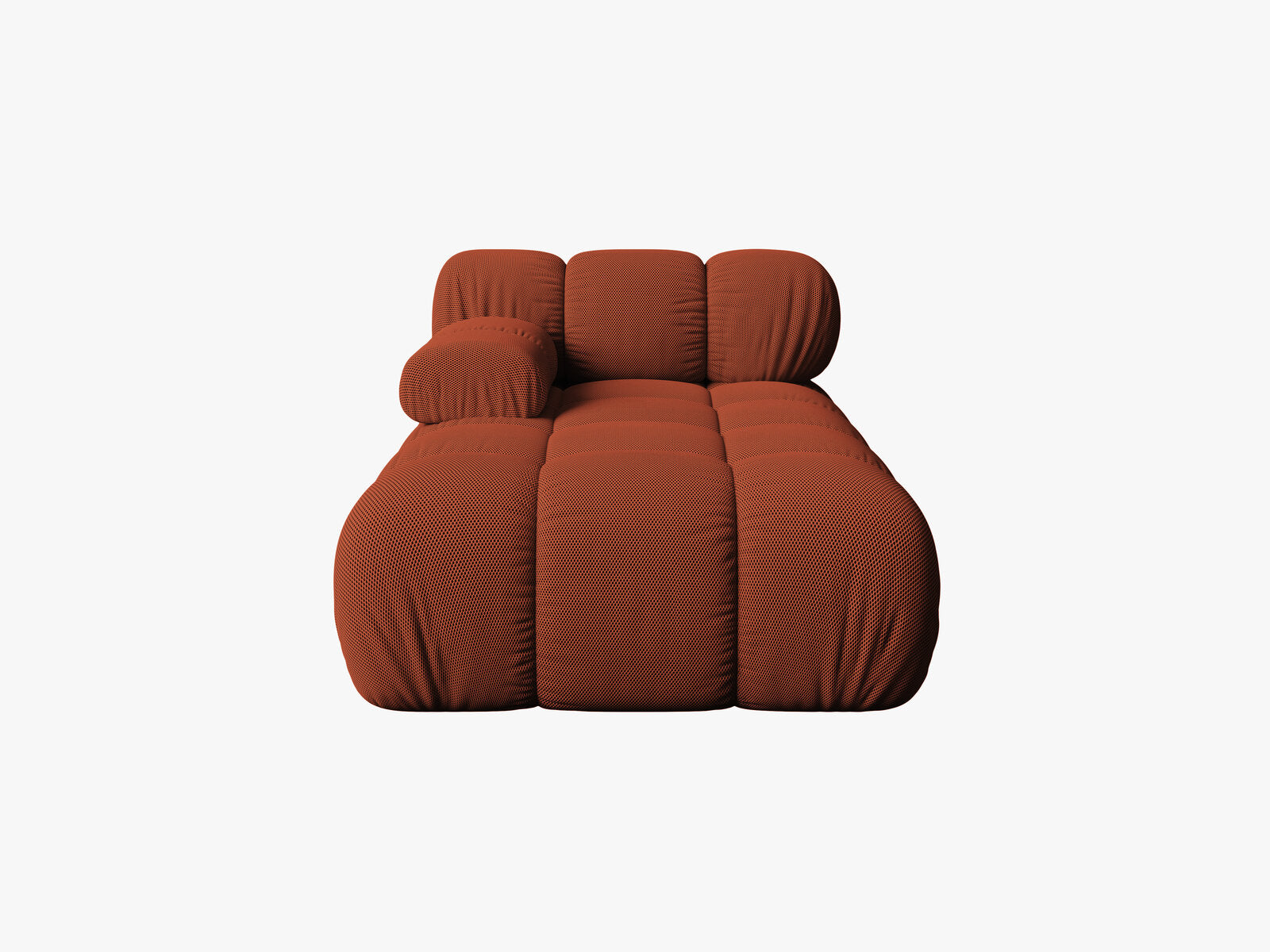 Micadoni Recamiere Bellis Links 3D-Stoff Sonic Ziegel