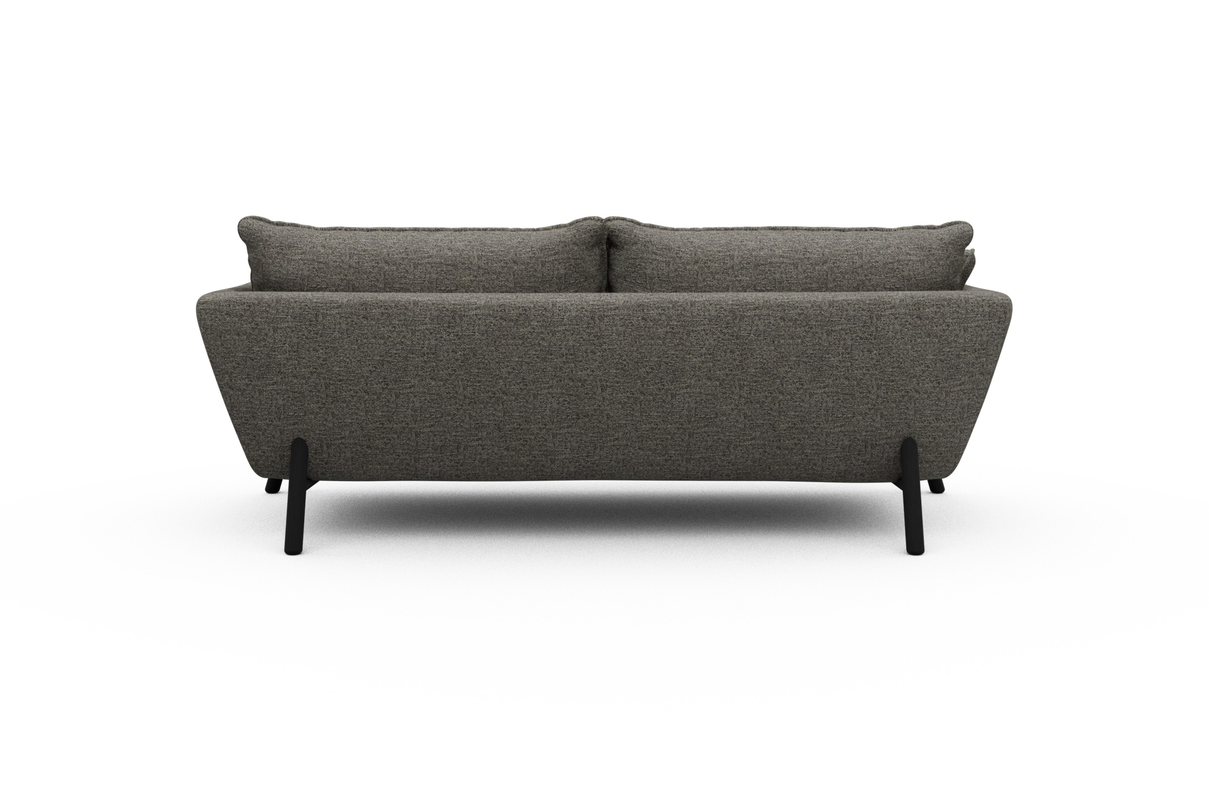 Sofa Emil PREMIUM 3-Sitzer Beinfarbe Eiche Schwarz Carreno-Sepie-Brown